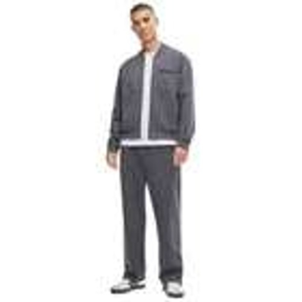 Mode of One Mens Gray Full Zip Knit Bomber Jacket Medium NWT - Picture 2 of 9